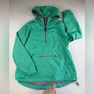 Lauren James green rain Jacket